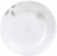 Тарілка LUNA десертна Silver flower 21,5 см LHP85